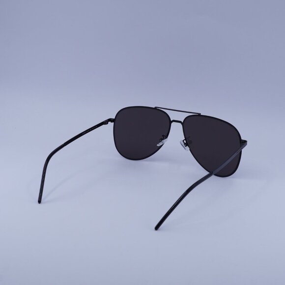 Saint Laurent CLASSIC 11 SLIM 002 Sunglasses Black Aviator Frame, Black Lenses - Picture 4 of 10